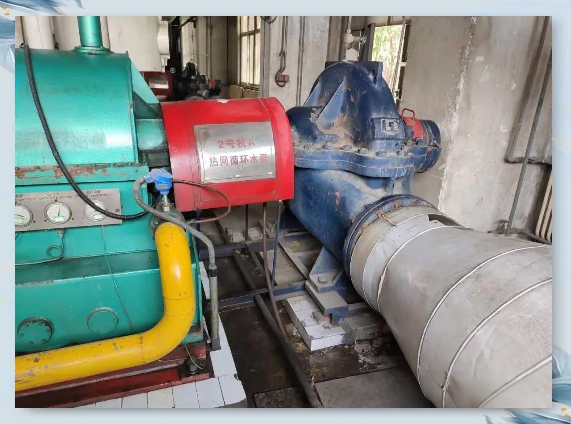 中开双吸热网循环泵组安装